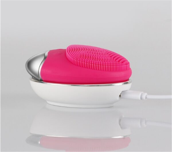 Silicone Facial Cleansing Device Electric Facial Cleansing Device Ultrasonic Beauty Device - Image 3